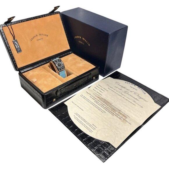 Franck Muller Stainless Steel Black Dial 32mm Automatic Men's Watch 1200SC - Picture 9 of 9